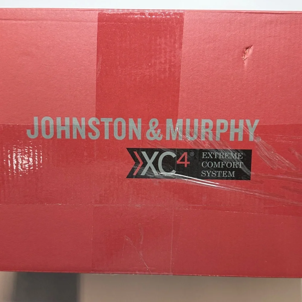 Johnston & Murphy XC4 Prentiss Plain Toe Black Waterproof Full Grain- 11 XW